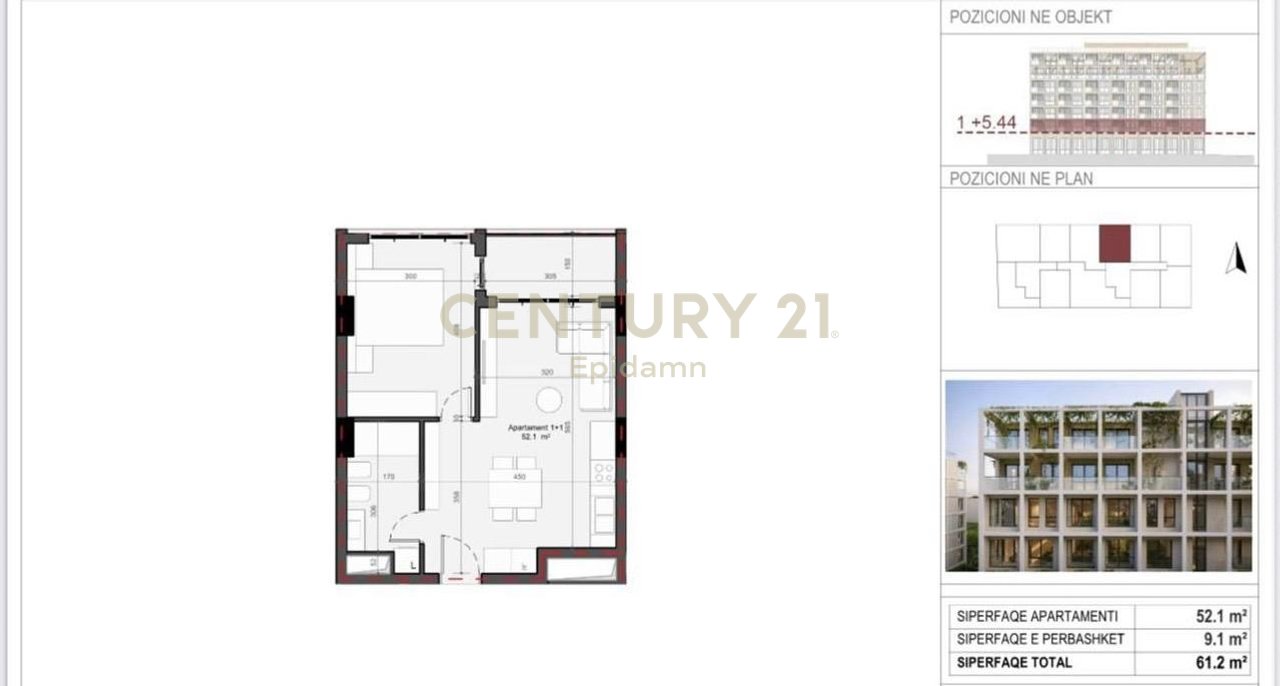 EXCLUSIVE! 1+1 Apartment for sale - Residence "Mes Pishave" Mali i Robit!!