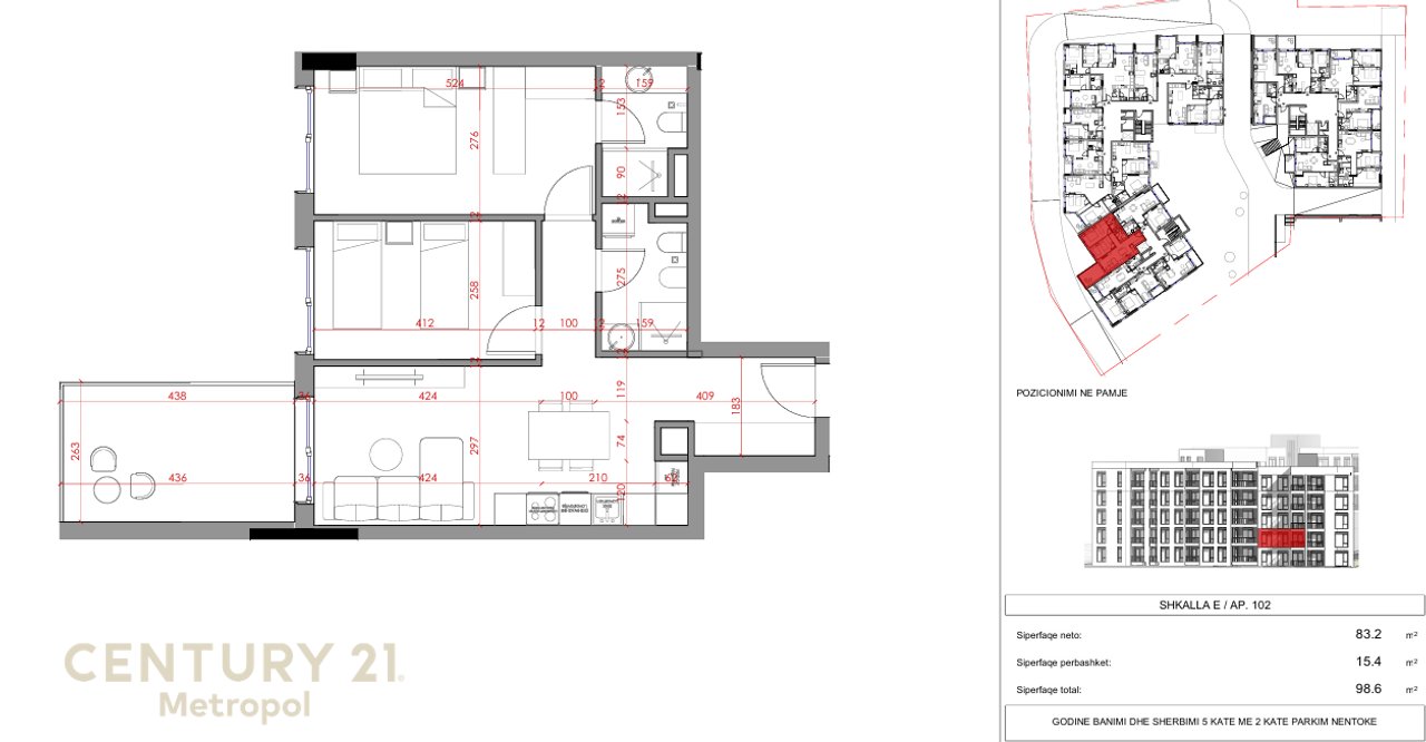 APPARTAMENTO 2+1+2 NELLA RESIDENZA NORTH-PASKUQAN!
