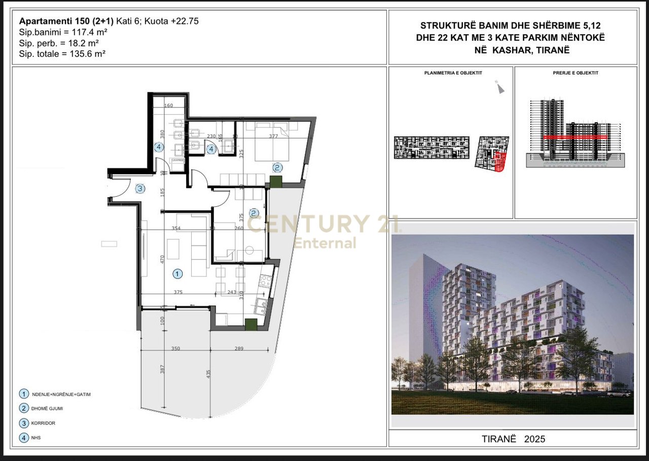 Moa Residence - Shitet 2+1 Prane Casa Italia