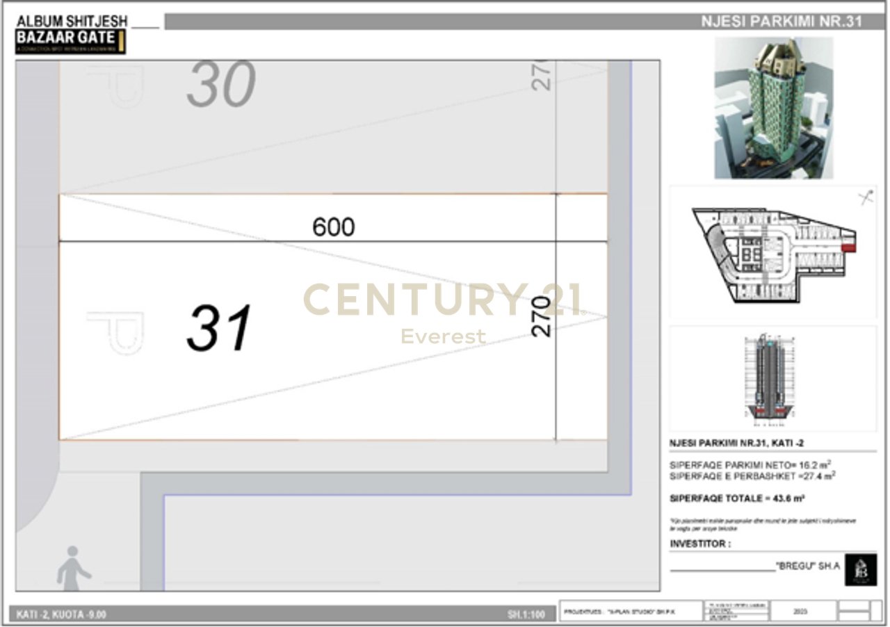 PAZARI I RI, SHESIM POST PARKIMI