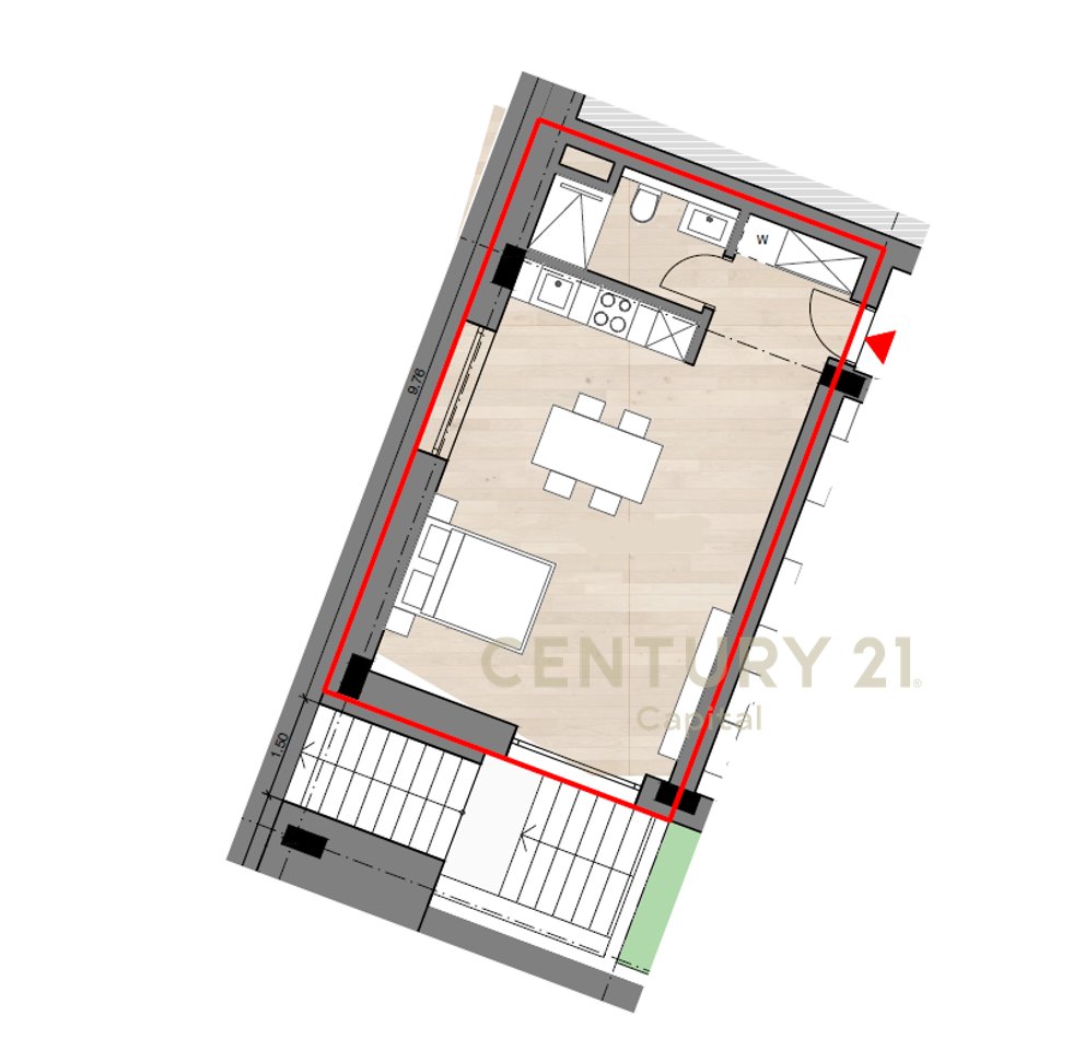 PREMIUM STUDIO APARTMENT FOR RENT IN VILLAGE FENCE, JALË!