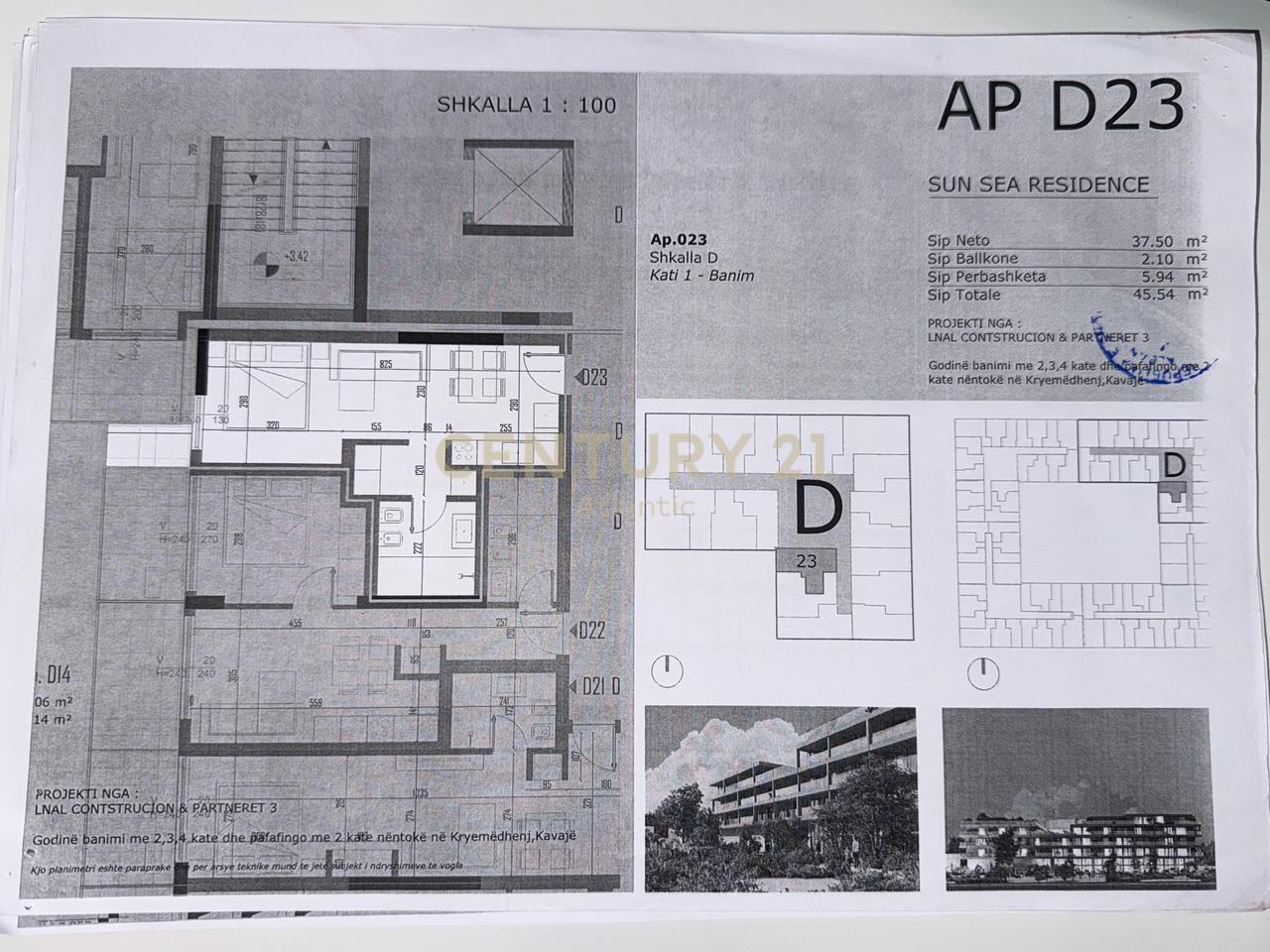 Studio Për Shitje, ndertim i ri në Rezidencen Sunsea /Golem,  Durrës - 52,370€ | 45.54 m²