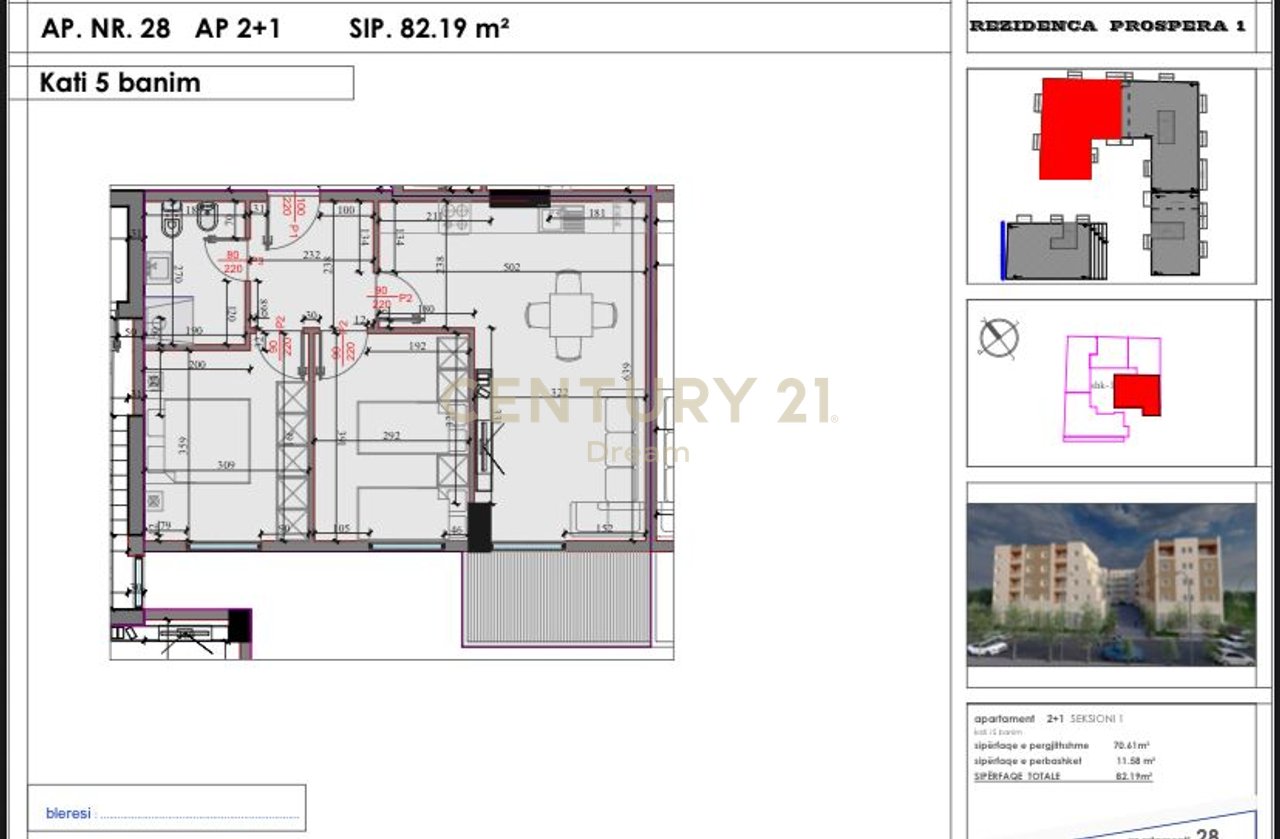 APARTAMENT 2+1 NË SHITJE – REZIDENCA "KODRA E LIQENIT"!