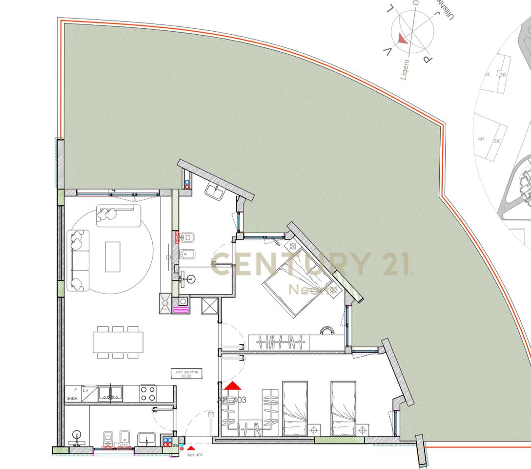 🏡 Apartament 2+1+2 për Shitje – Rezidenca Green Valley, Liqeni i Thatë