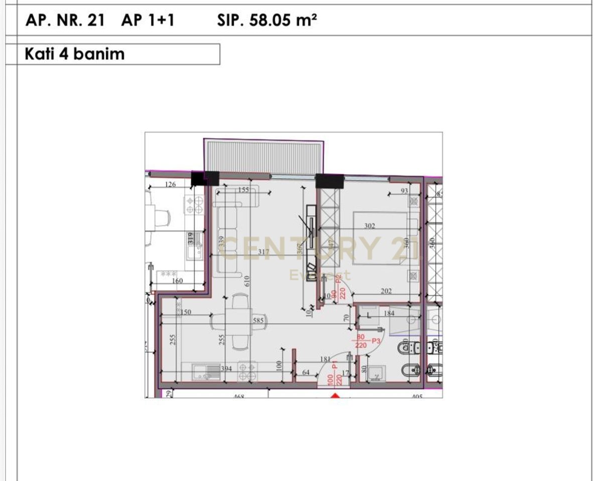 COMPLESSO "KODRA E LIQENIT" PASKUQAN, VENDITA APPARTAMENTO 1+1!