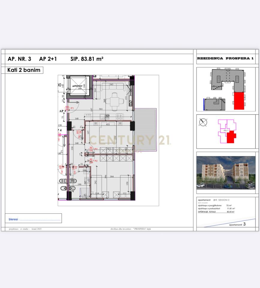 Complesso "Kodra e Liqenit", Paskuqan - Vendita appartamento 2+1