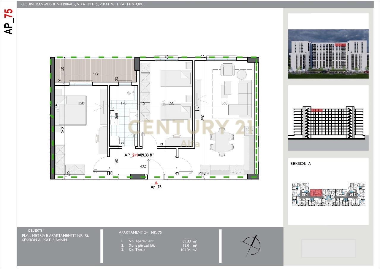 Apartment 2+1 for Sale – Mehillaj Residence!