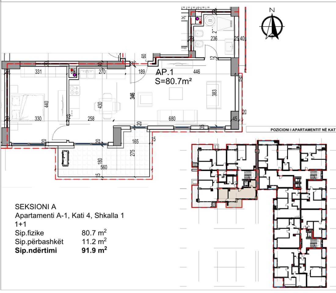 Shesim apartament, linja e pare ne Lungomare, Rezidenca "Poseidon"