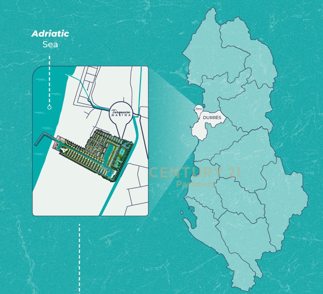 SHESIM VILË ME OBORR, NË KOMPLEKSIN “TURQUOISE MARINA”!