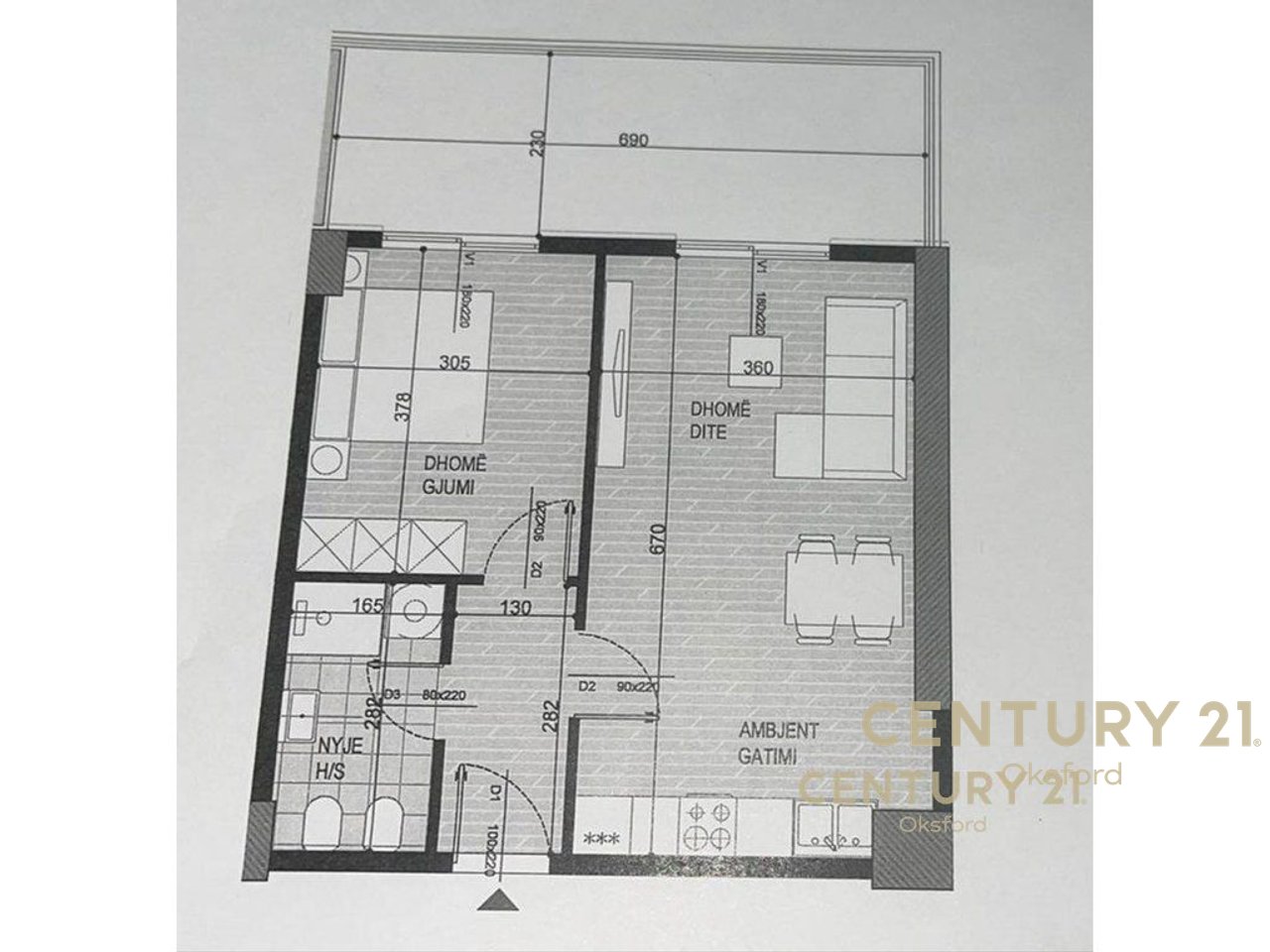 APPARTAMENTO 1+1 IN VENDITA A AVJACIONIT FIELD