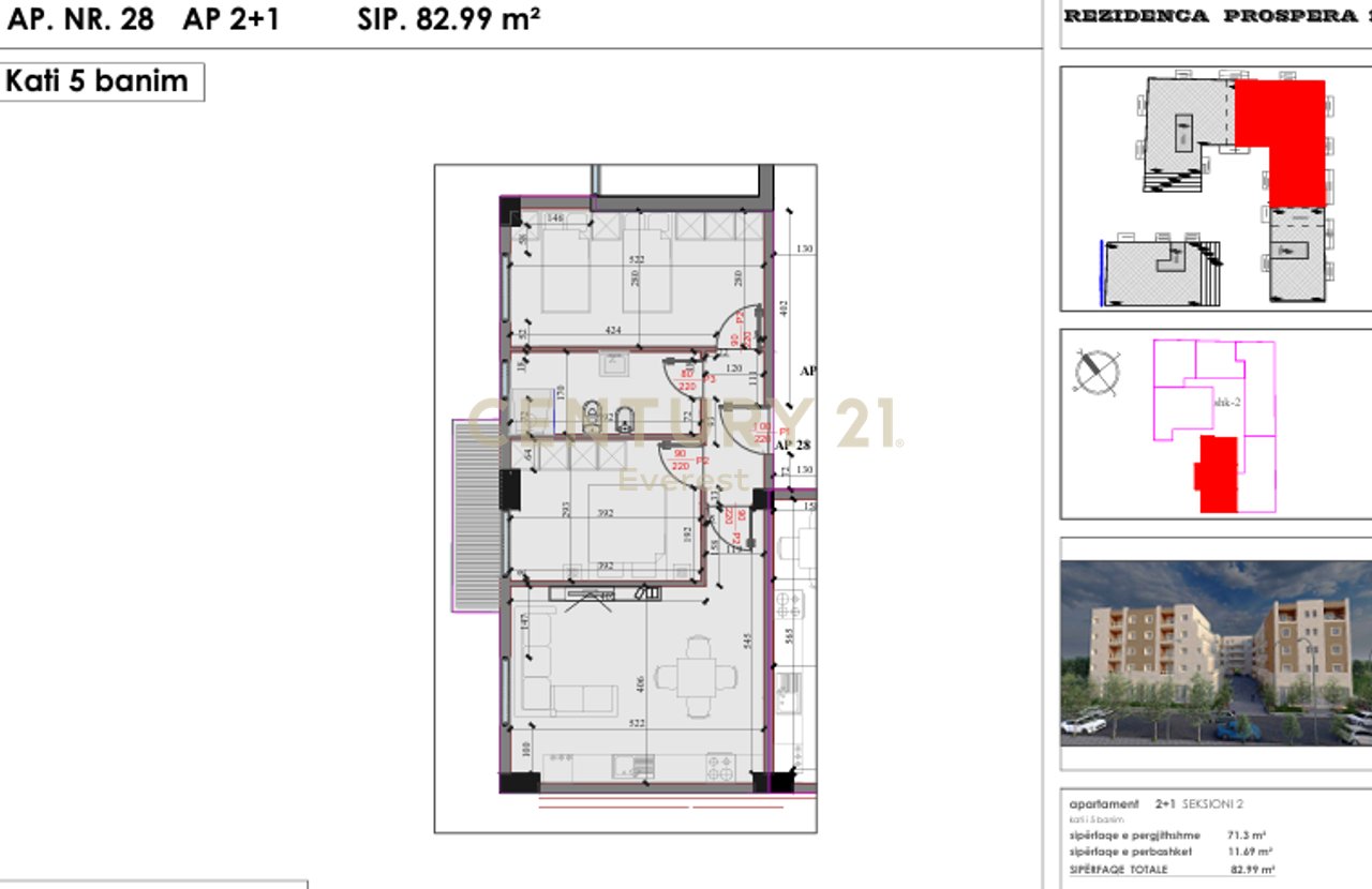 Complesso “Kodra e Liqenit”, Paskuqan-Appartamento in vendita 2+1