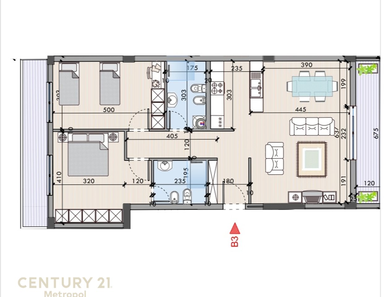 Appartamento 2+1+2 con posto auto in affitto vicino a Teg!