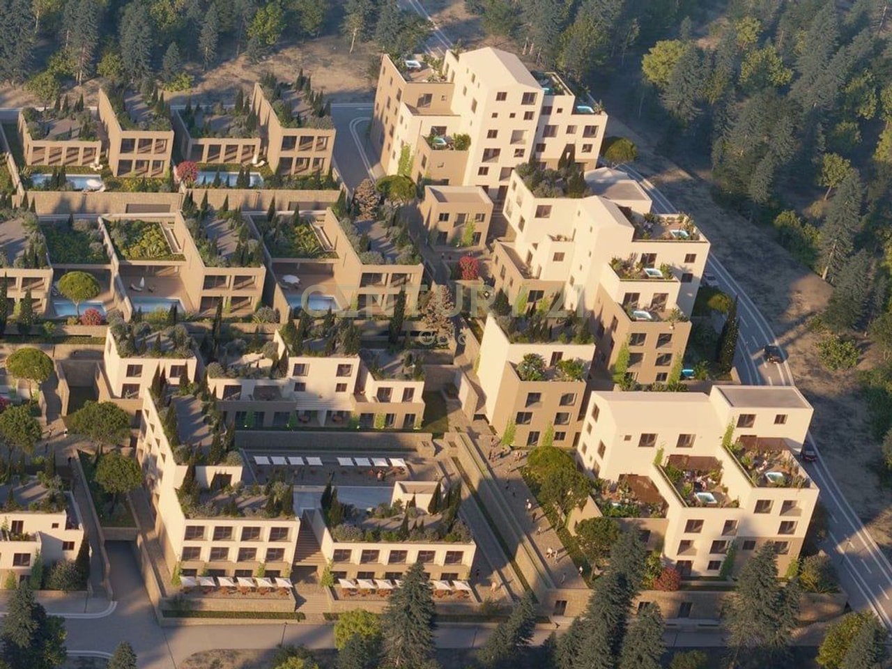 Apartament 2+1+Depo+Verande tek Residenca “Square Village”Dhërmi