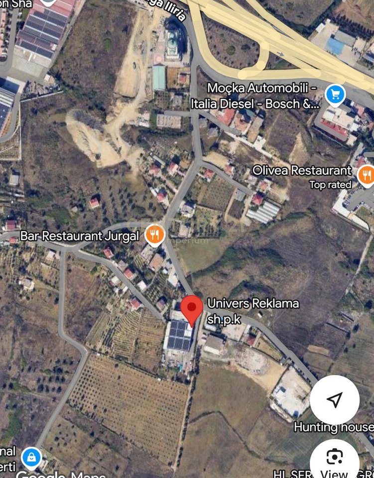 Tokë për Shitje 3,650 m² në Kashar, Tiranë – 365,000€