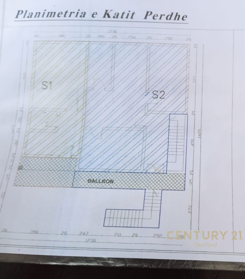 1+1 APARTMENT AT THE 1st FLOOR OF THE 3-STORY VILLA FOR SALE!!