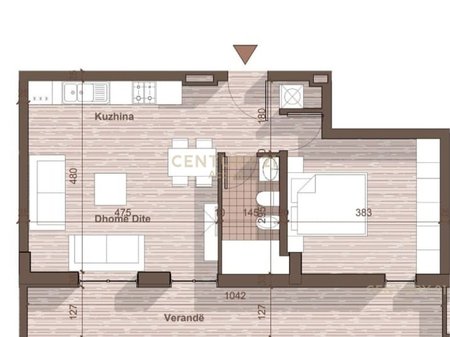 SHESIM APARTMENT 1+1 PLUS POST PARKIMI, UNIVERS CITY-QTU!