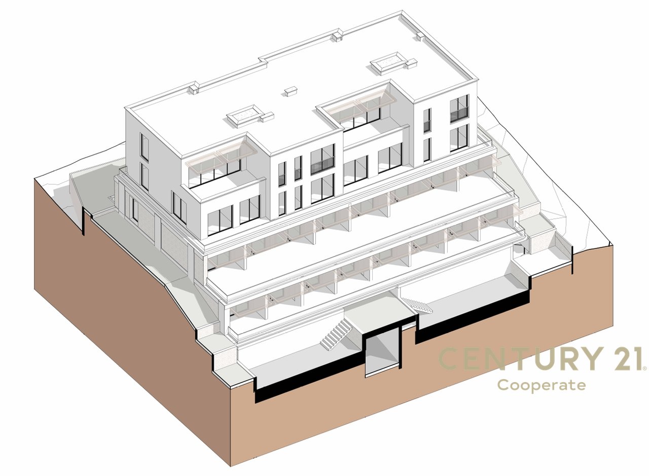 Appartamento 2+1+2 SHESIM con vista mare, in una residenza esclusiva a Dhermi