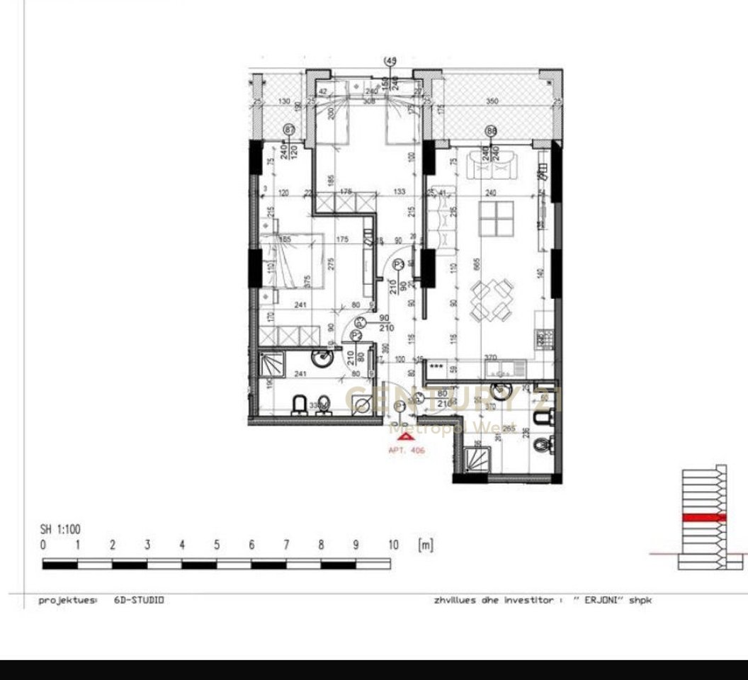 Shitet Apartament 2+1+2 tek Kompleksi Mirabella, Oxhaku