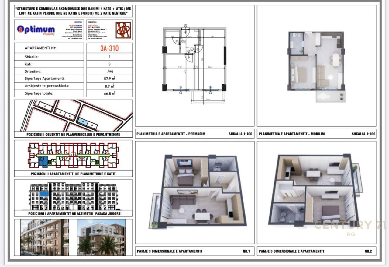 APARTAMENT 1 PLUS 1 PER SHITJE ADRIA REZIDENC, QERRET
