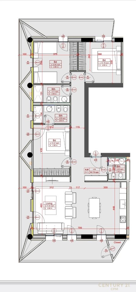 Apartment 3+1+2 For sale at Altana Residence, Paris Commune