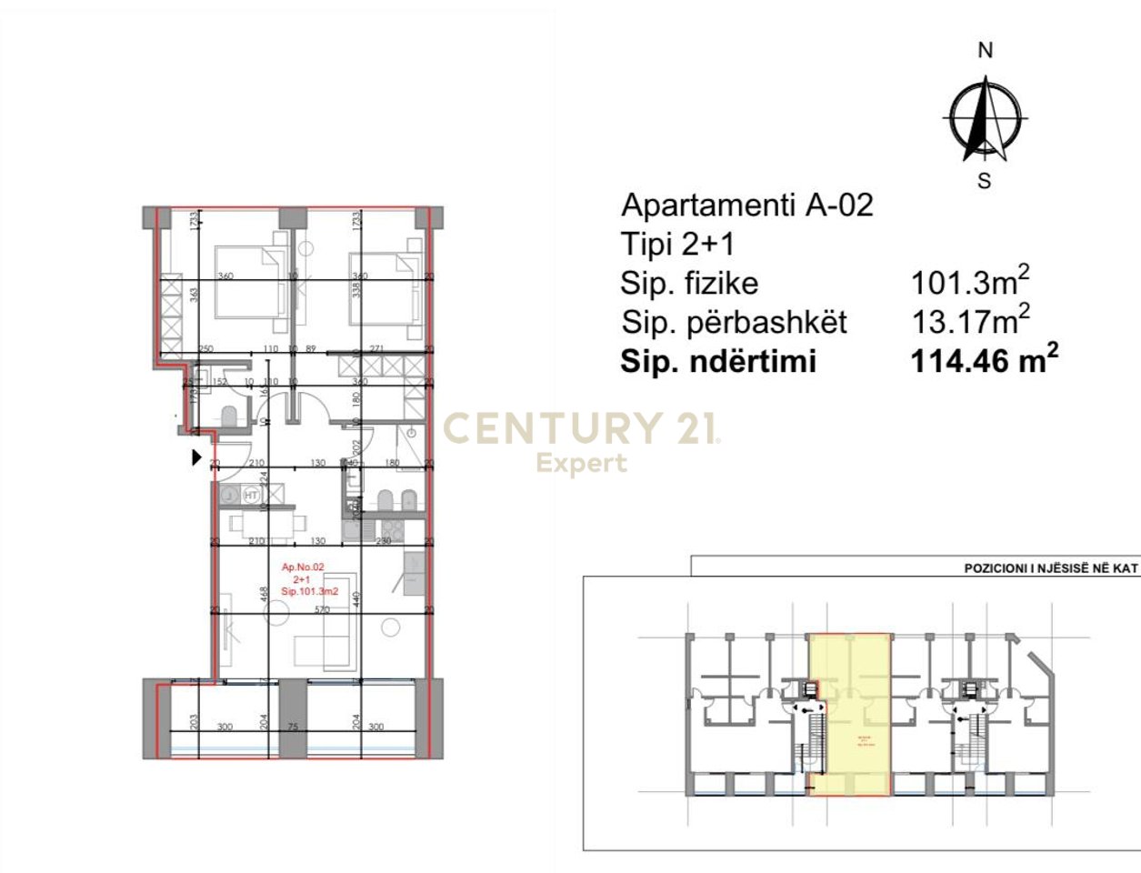 APARTAMENTE 2+1 DHE 3+1 PER SHITJE, GJIRI I LALZIT !!