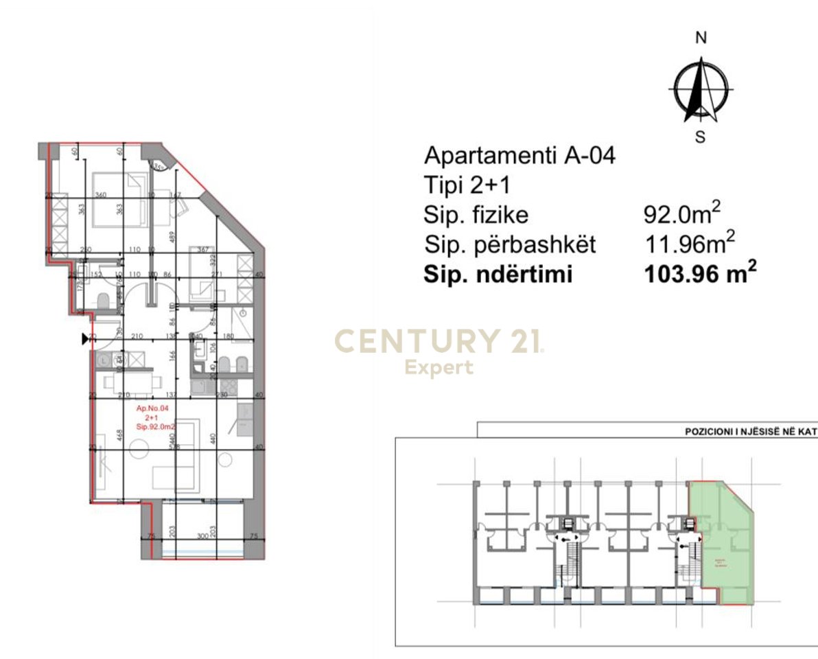 APARTAMENTE 2+1 DHE 3+1 PER SHITJE, GJIRI I LALZIT !!