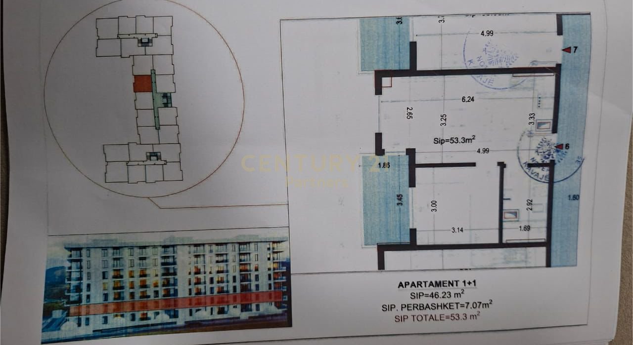 SHITET APARTAMENT 1+1 150M LARG DETIT