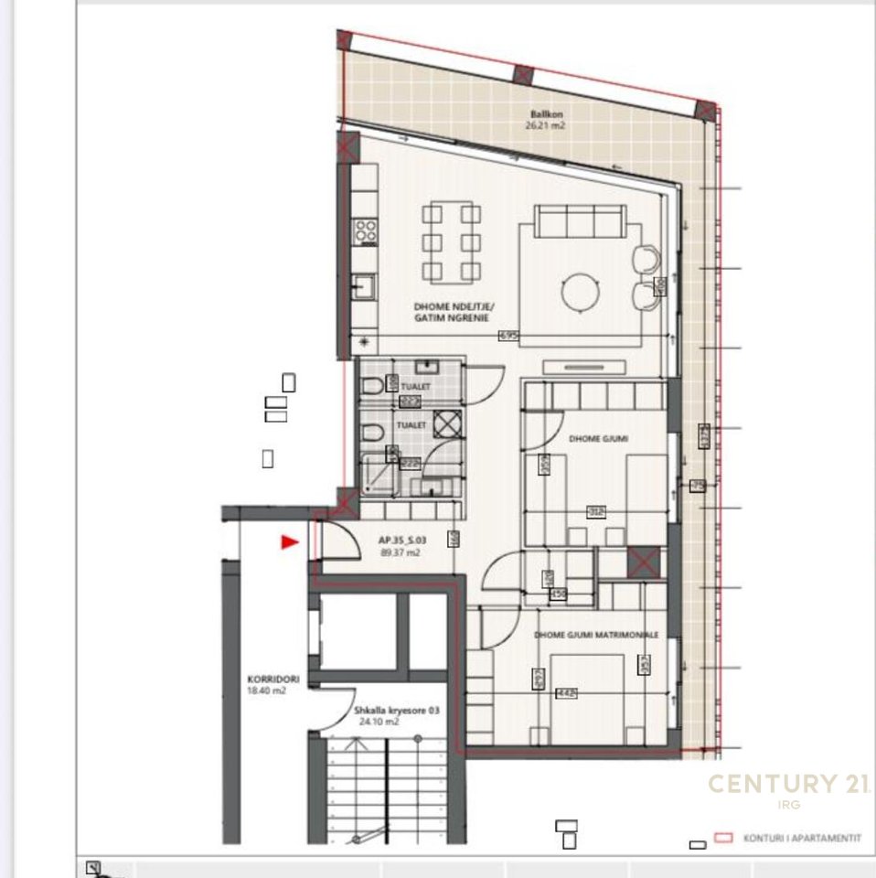 Apartment 2+1 me verande pamje 100% det, Vlora Marina!!!!