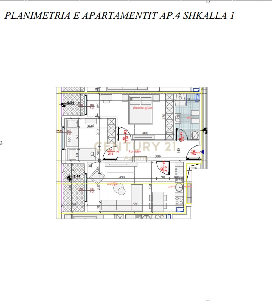 Shesim apartament 2+1 në rezidencën Phoenix – Yzberish