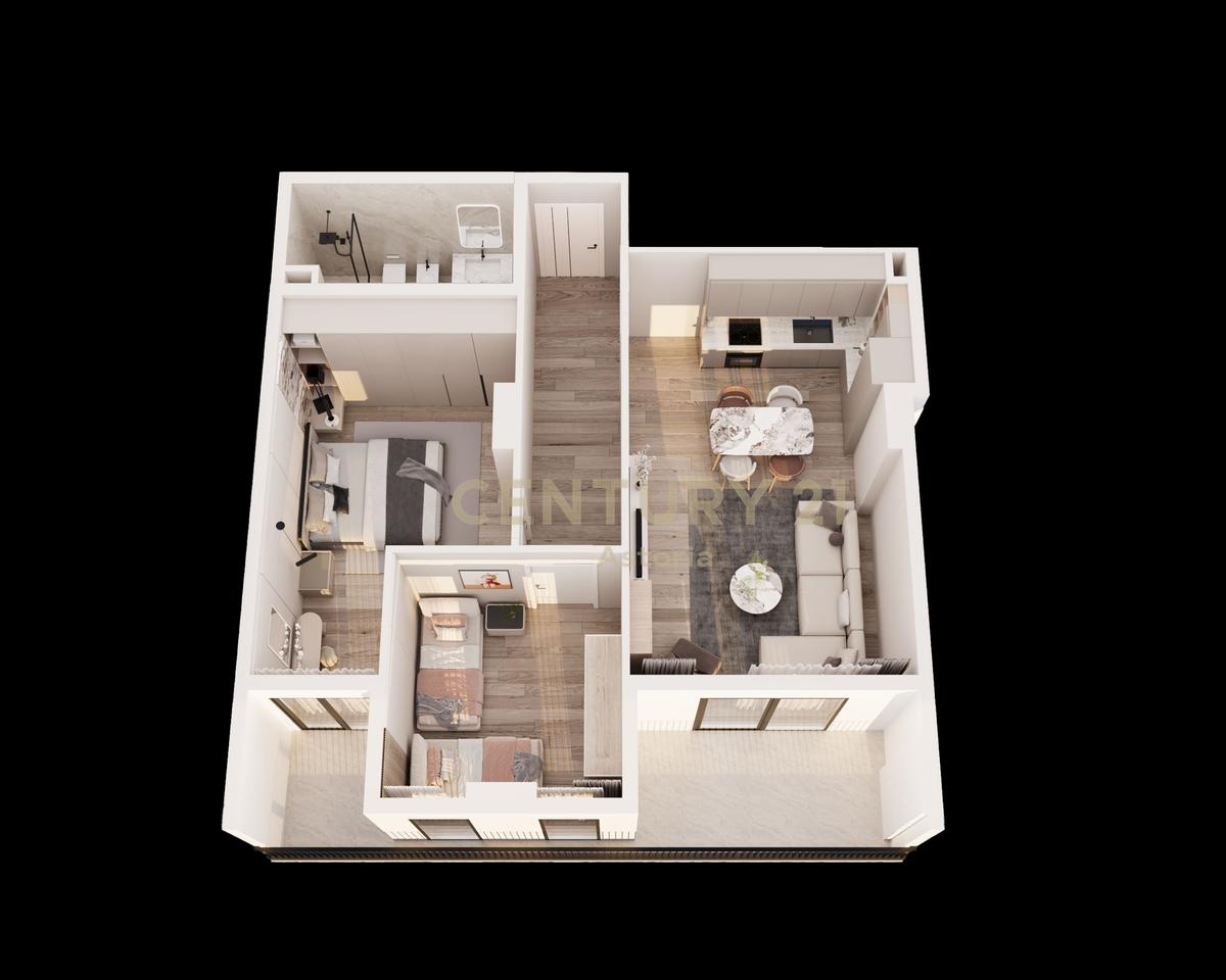 Shesim apartament 2+1 në rezidencën Phoenix – Yzberish