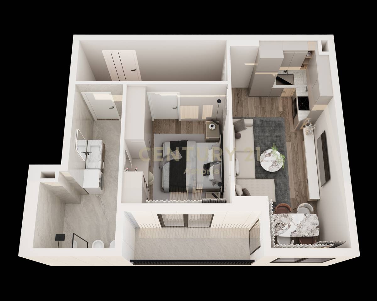 Shesim apartament 1+1 në rezidencën Phoenix – Yzberish