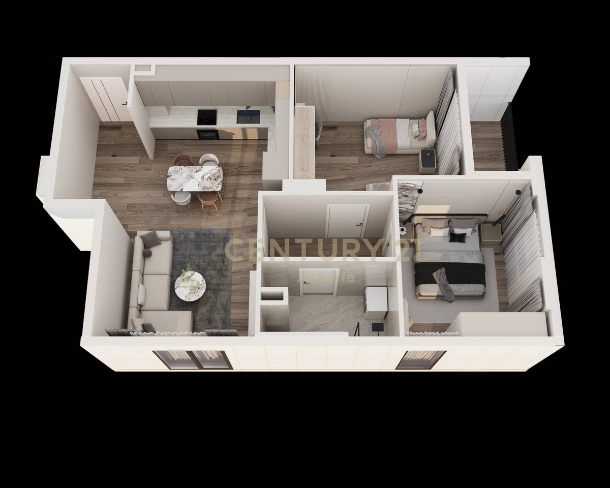 Shesim apartament 2+1 në rezidencën Phoenix – Yzberish