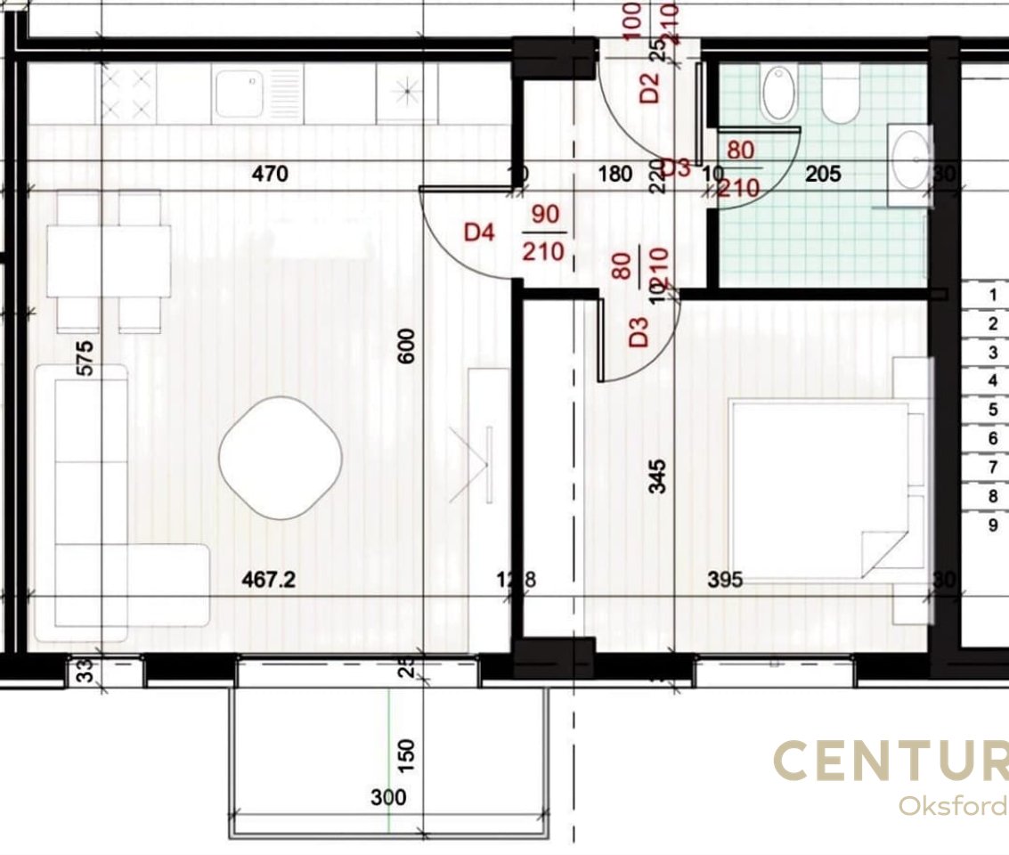SHESIM APARTAMENT 1+1 TEK ISH FUSHA E AVIACIONIT