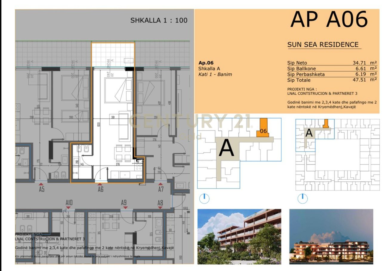 SHITET STUDIO NE REZIDENCEN ME TE RE NE GOLEM, SUN SEA RESIDENCE!! MUNDESI PAGESE ME KESTE!!