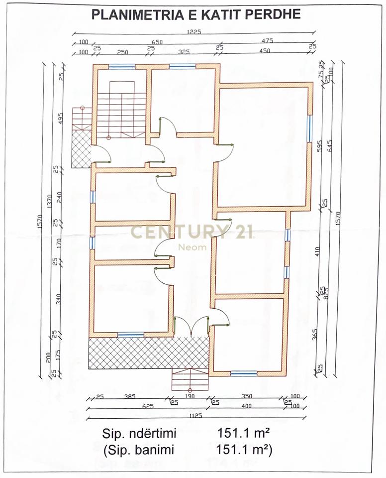 VILLA FOR SALE - 526m² AT THE SPORTS FIELD, LAPRAKË