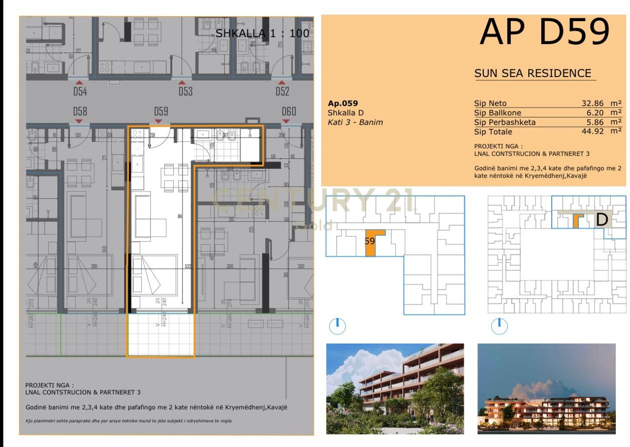 STUDIO FOR SALE IN THE NEWEST RESIDENCE IN GOLEM, SUN SEA RESIDENCE!! PAYMENT POSSIBILITY WITH INSTALLMENTS!!