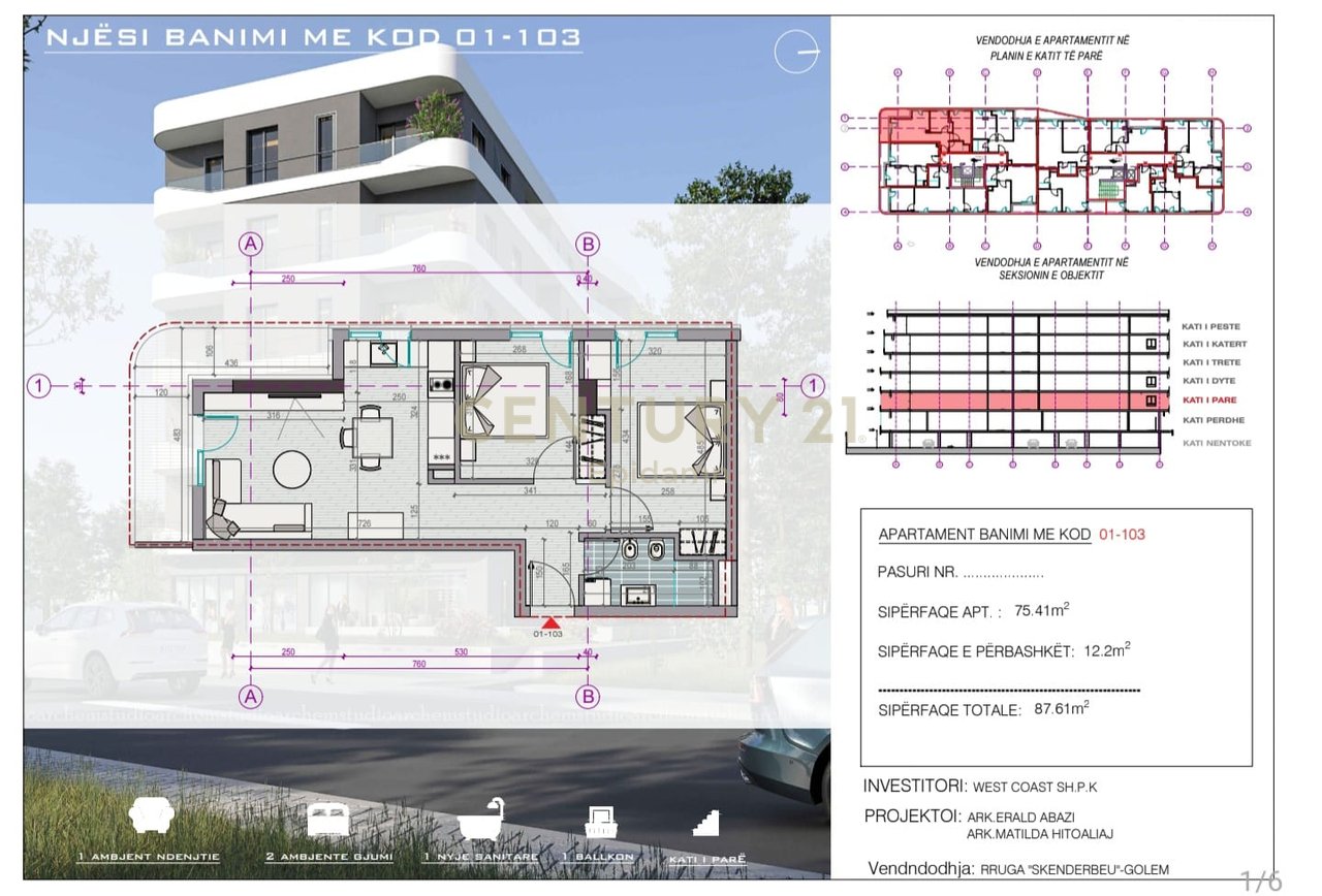 Apartament  2+1 Per Shitje në Rezidencën West Coast – Vetëm 300m nga Deti