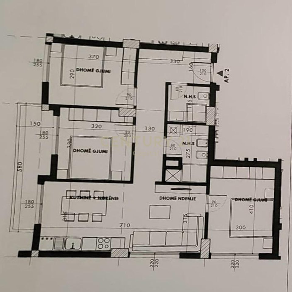 Apartament 3+1+2 Në Shitje tek Ish Fusha e Aviacionit, Tiranë