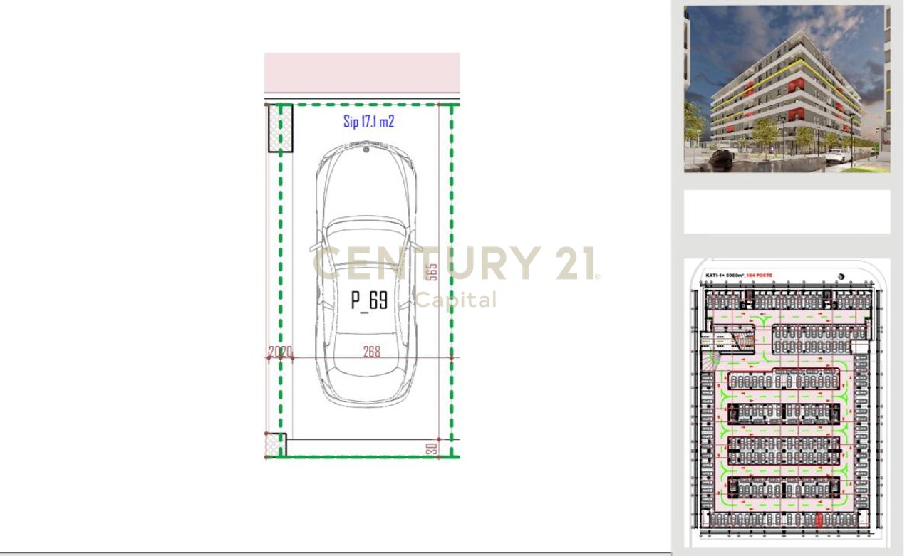 Post Parkimi për Shitje tek Univers City, Tiranë