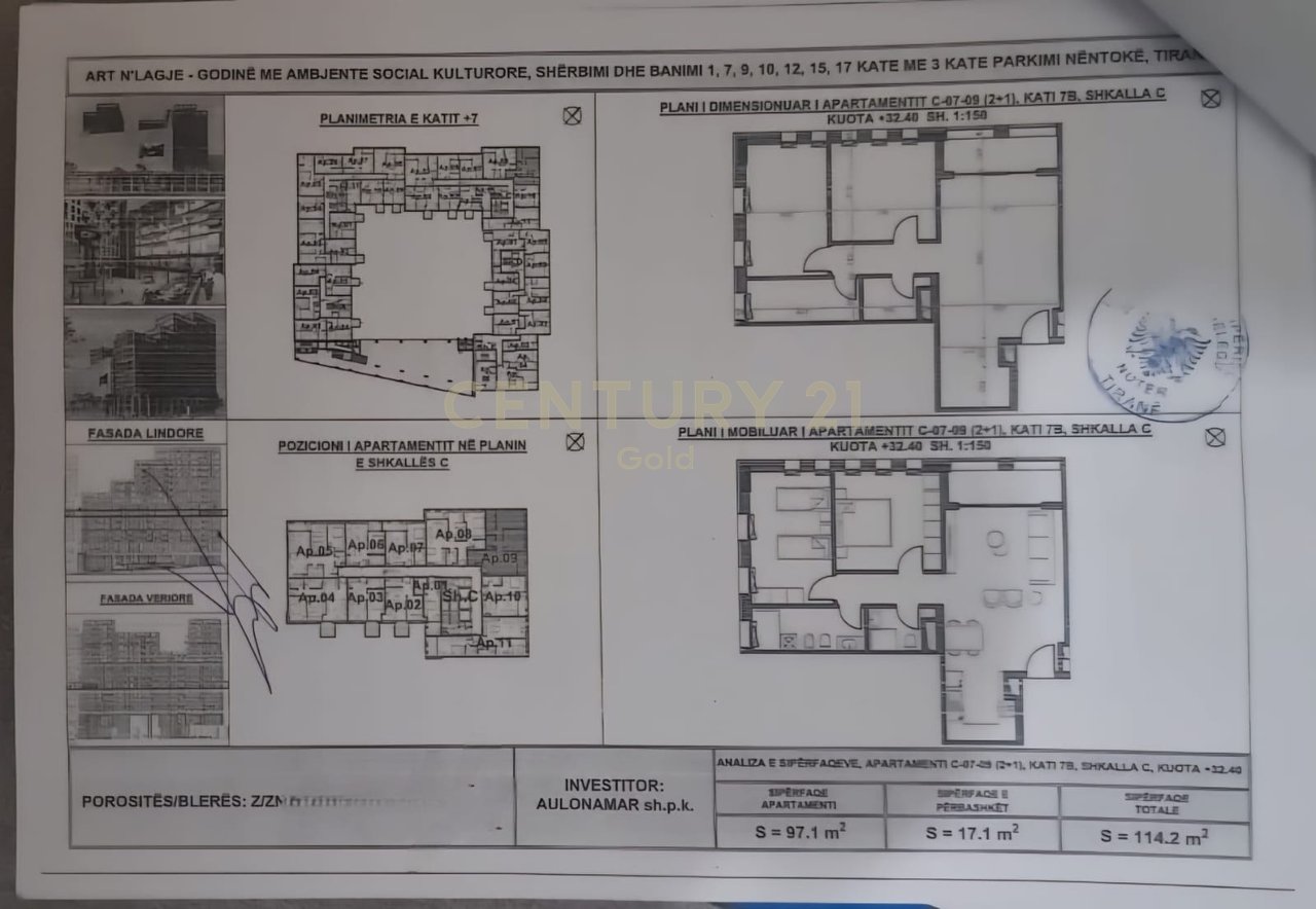 APARTAMENT 2+1+2 PER SHITJE TEK "ART N LAGJE" ISH VENUE!