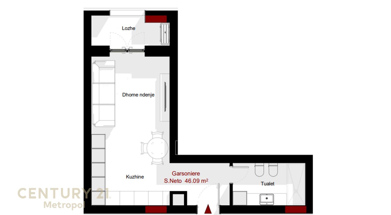 Studio apartment for sale – Paskuqan, Fati Residence