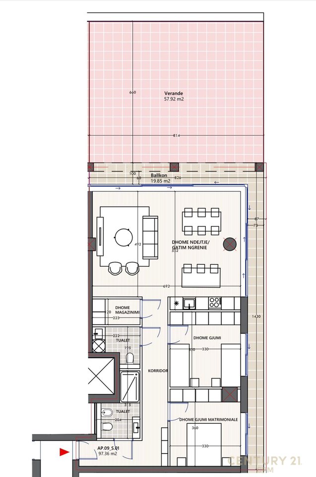 SHESIM APARTAMENT 2+1+2 ME PAMJE NGA DETI !