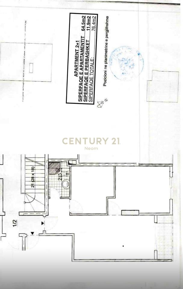 Shitet  apartament 2 + 1 Ne Astir!