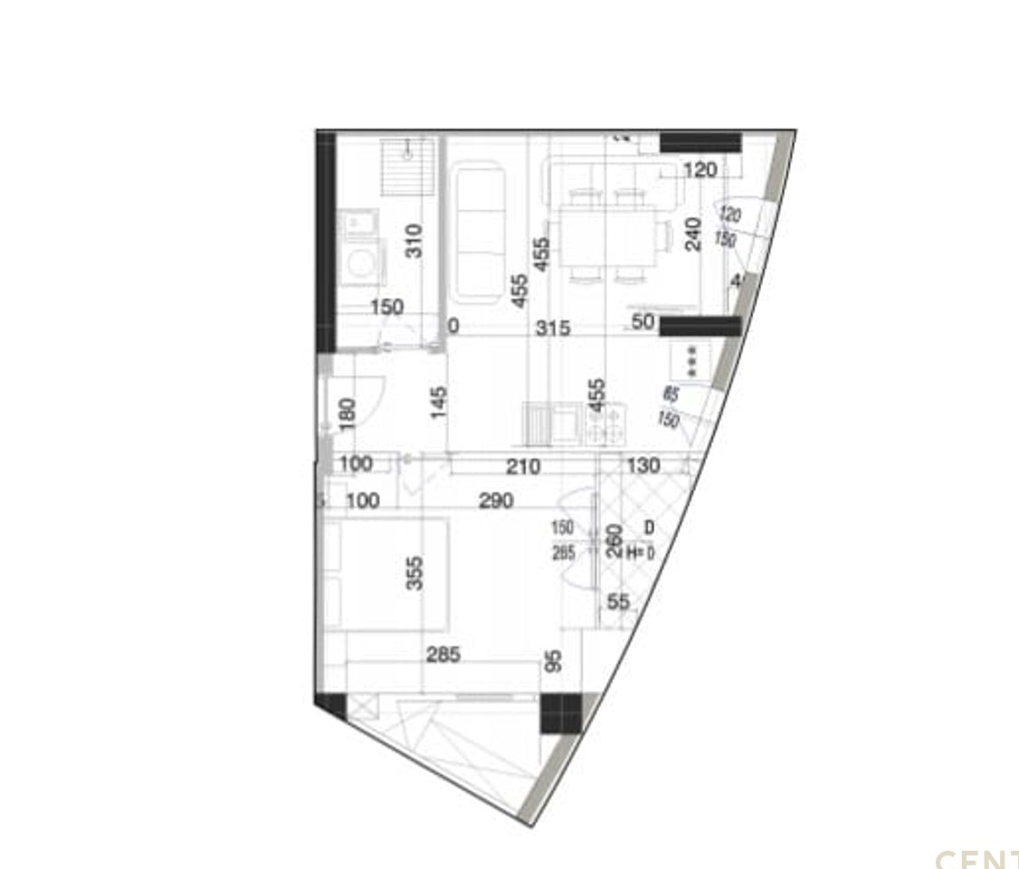 SHITET APARTAMENT 1+1+ POST PARKIMI  RESIDENCA  TWISTER  NE DON BOSKO!