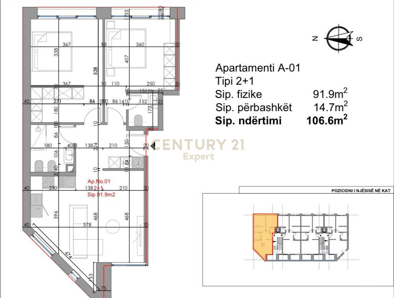 2+1 AND 3+1 APARTMENTS FOR SALE, LALZI BAY !!