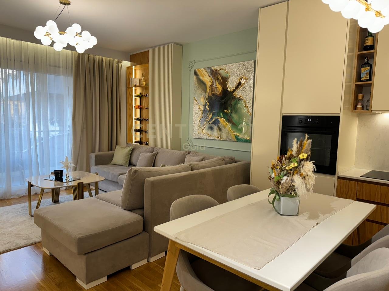 Luxury Apartment 1+1 + Parking Space For Rent near Skënderbej Square (Center), Barrikadave Street!