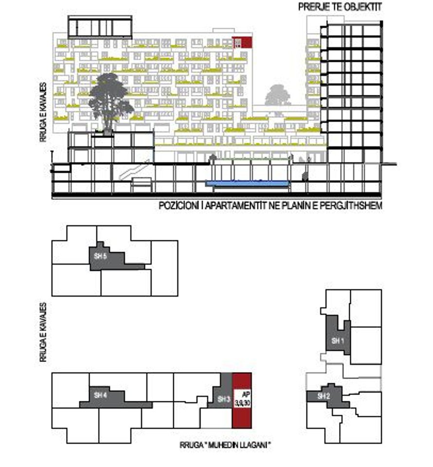 APPARTAMENTO 2+1 IN VENDITA A SQUARE 21, TIRANA