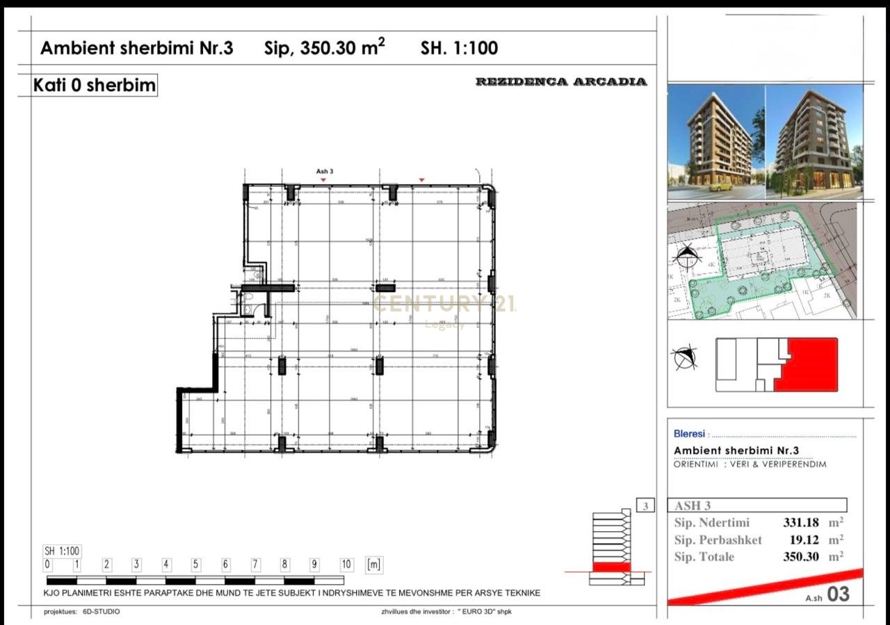 🏢 Spazio Commerciale Premium in Vendita – Residenca Arcadia, Tirana