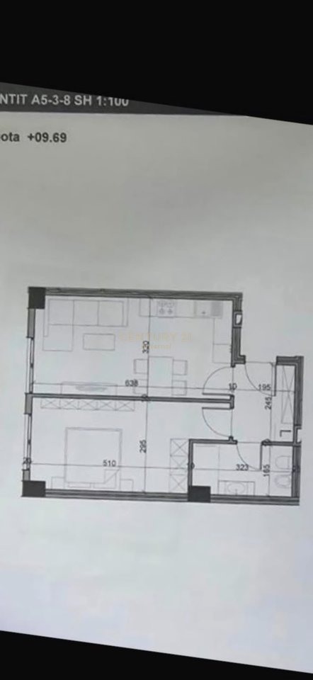 Apartament 1+1 per shitje te Aluna 1, Paskuqan