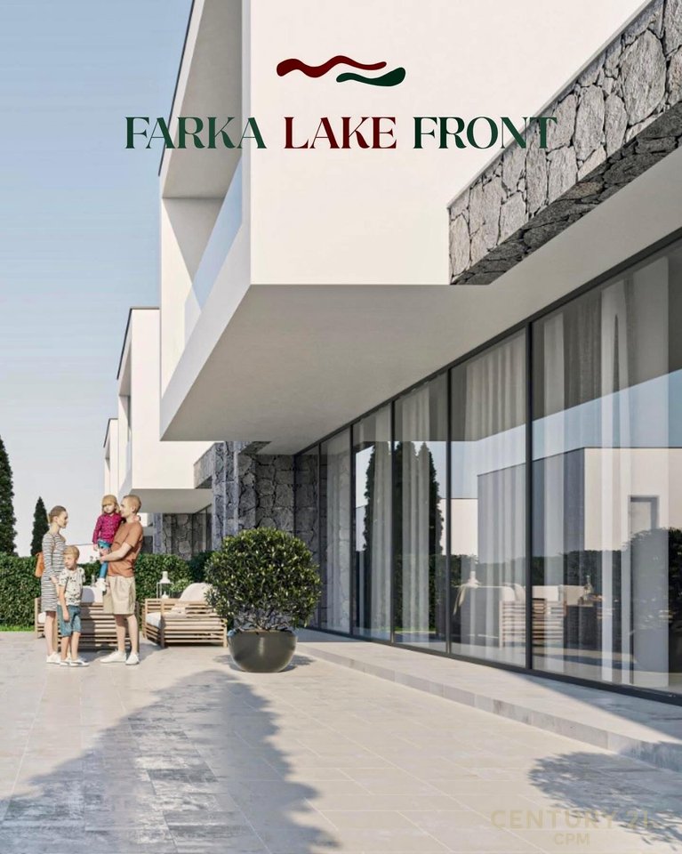 FARKA LAKE FRONT SELLING APARTMENT 2+1+2+VERANDA, ON THE SHORE OF FARKA LAKE